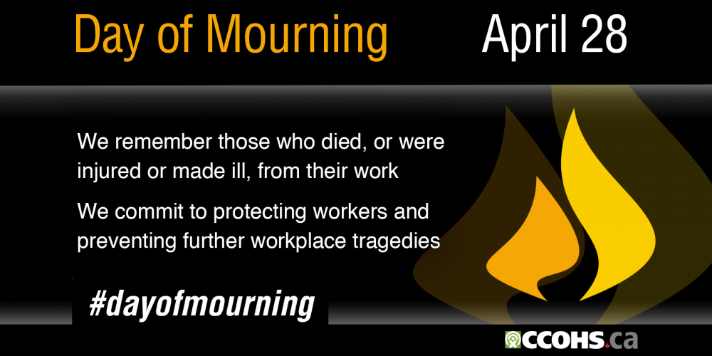 National Day of Mourning remembers workers Ground Water Canada